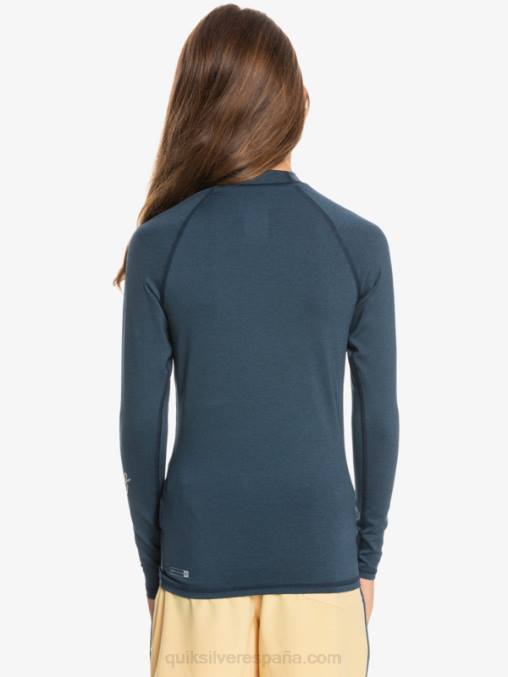 blazer azul marino jaspeado 8-16 todos los tiempos ls camiseta de surf de l/sl para jóvenes D6T4D2099 Niños Quiksilver