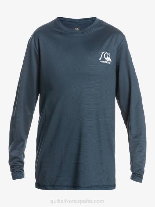 brezo azul marino medianoche 8-16 heritage heather playera de manga larga upf 50 surf D6T4D2200 Niños Quiksilver