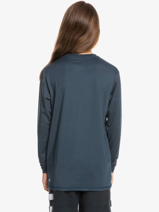 brezo azul marino medianoche 8-16 heritage heather playera de manga larga upf 50 surf D6T4D2200 Niños Quiksilver