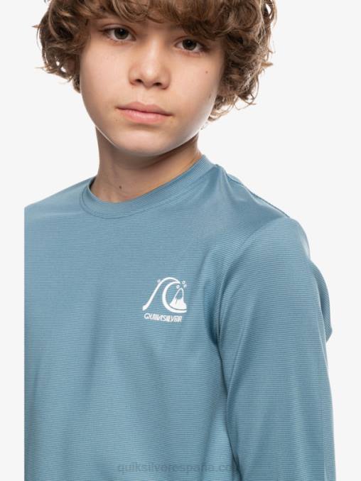 brezo azul provincial 8-16 heritage heather playera de manga larga upf 50 surf D6T4D2201 Niños Quiksilver