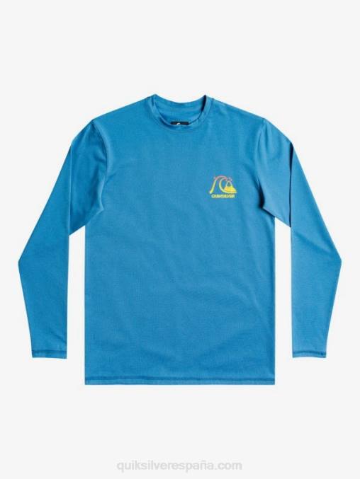 brezo azul vallarta 8-16 heritage heather playera de surf de manga larga upf 50 D6T4D2262 Niños Quiksilver