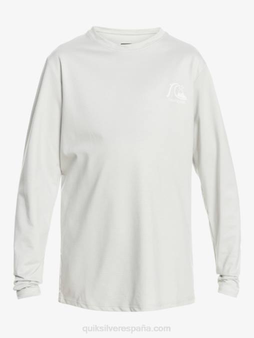 brezo gris violeta 8-16 heritage heather playera de manga larga upf 50 surf D6T4D2198 Niños Quiksilver