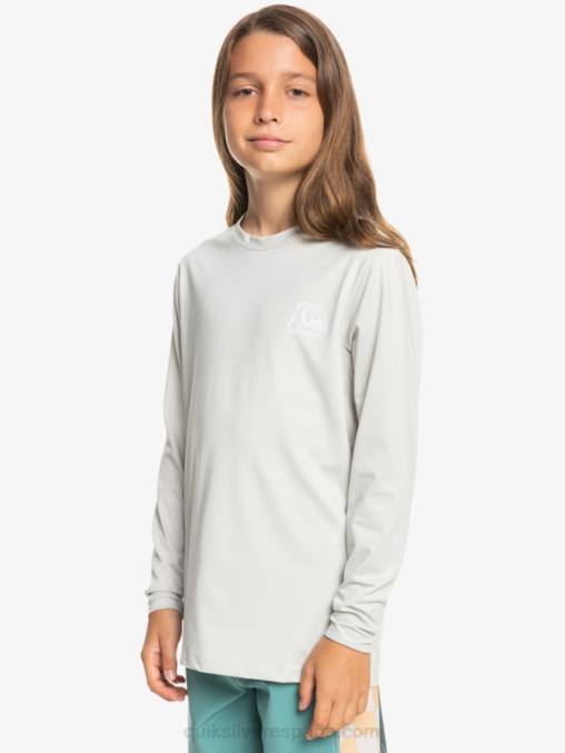 brezo gris violeta 8-16 heritage heather playera de manga larga upf 50 surf D6T4D2198 Niños Quiksilver