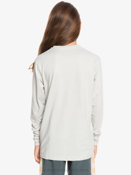brezo gris violeta 8-16 heritage heather playera de manga larga upf 50 surf D6T4D2198 Niños Quiksilver