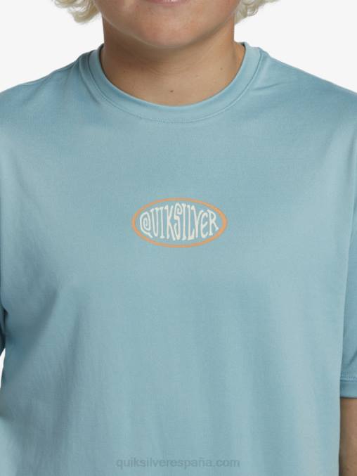 camafeo azul Camiseta de surf de manga corta 8-16 mix session upf 50 D6T4D2013 Niños Quiksilver