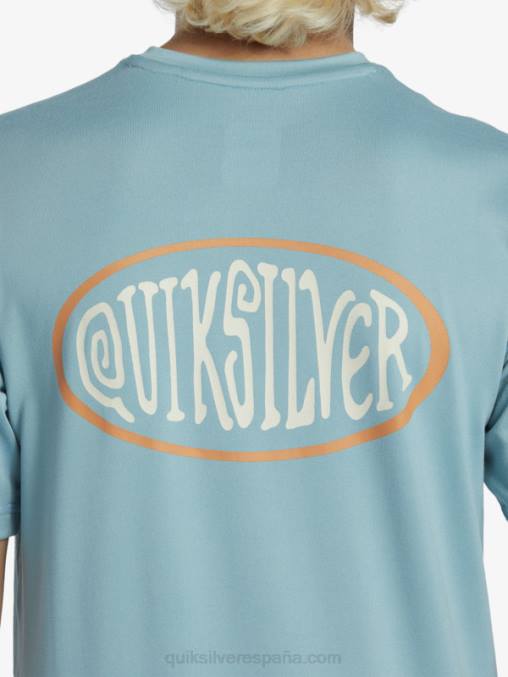 camafeo azul Camiseta de surf de manga corta 8-16 mix session upf 50 D6T4D2013 Niños Quiksilver