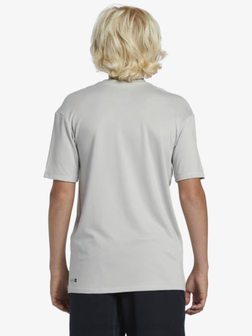 gris violeta Camiseta surf 8-16 solid stripe manga corta upf 50 D6T4D2135 Niños Quiksilver
