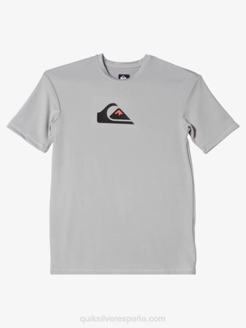 gris violeta Camiseta surf 8-16 solid stripe manga corta upf 50 D6T4D2135 Niños Quiksilver