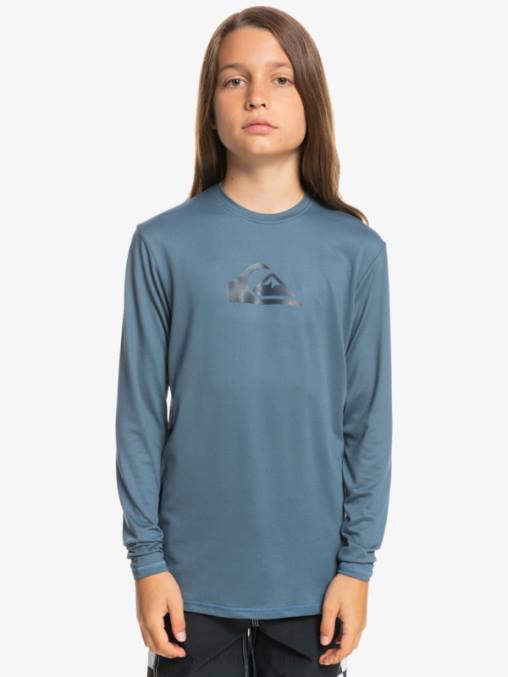 mar de bering 8-16 camiseta de surf de manga larga para niños con racha sólida de manga larga para niños D6T4D2121 Niños Quiksilver