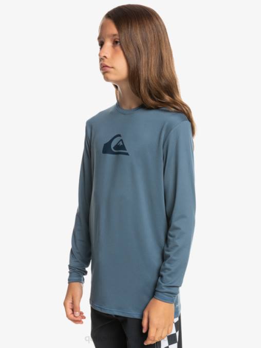 mar de bering 8-16 camiseta de surf de manga larga para niños con racha sólida de manga larga para niños D6T4D2121 Niños Quiksilver