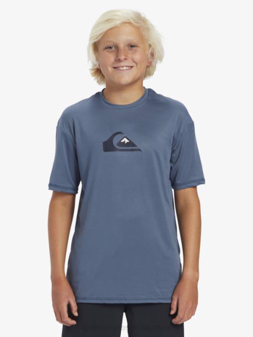 mar de bering Camiseta surf 8-16 solid stripe manga corta upf 50 D6T4D2136 Niños Quiksilver