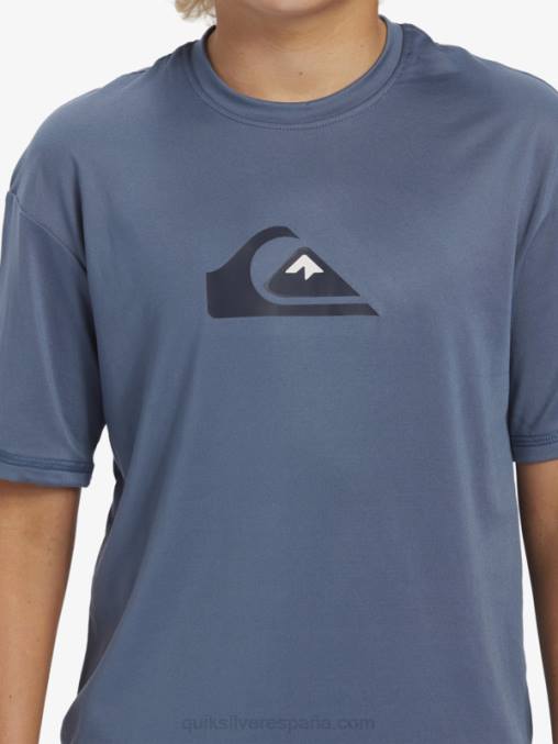 mar de bering Camiseta surf 8-16 solid stripe manga corta upf 50 D6T4D2136 Niños Quiksilver