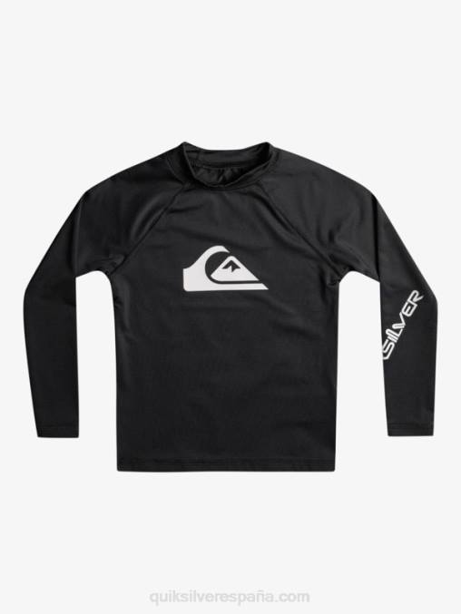 negro 2-7 all time ls l/sl surf tee D6T4D2074 Niños Quiksilver