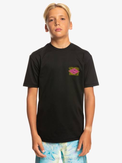 negro Camiseta surf 8-16 radical upf 50 D6T4D2011 Niños Quiksilver