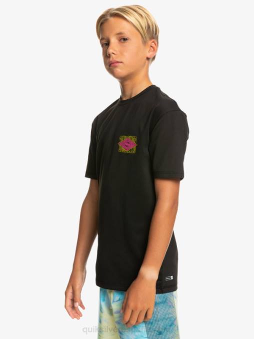 negro Camiseta surf 8-16 radical upf 50 D6T4D2011 Niños Quiksilver