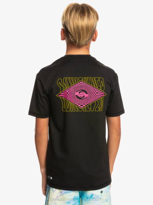 negro Camiseta surf 8-16 radical upf 50 D6T4D2011 Niños Quiksilver