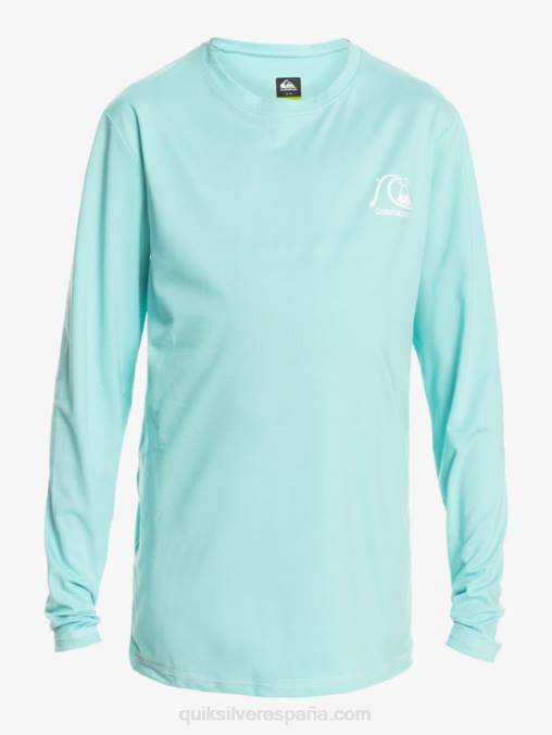 ángel azul brezo 8-16 heritage heather playera de manga larga upf 50 surf D6T4D2199 Niños Quiksilver