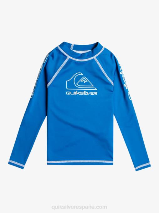 snorkel azul 2-7 on tour manga larga upf 50 rashguard D6T4D2219 Niños Quiksilver
