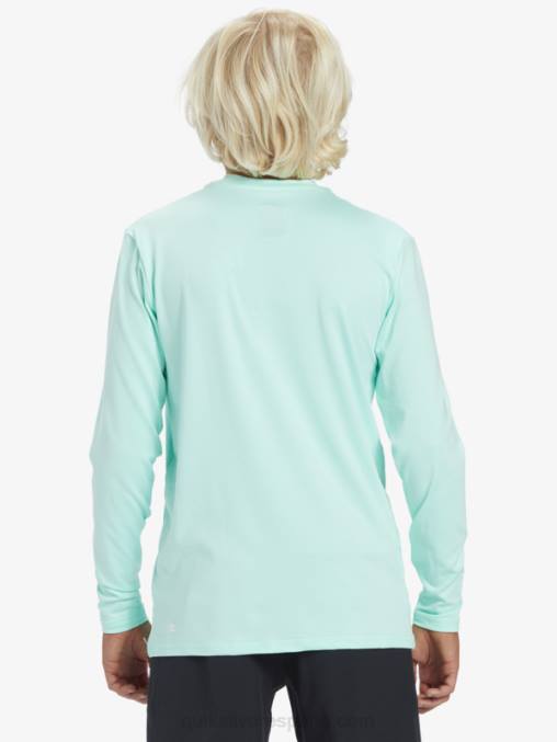 vaso de playa 8-16 camiseta de surf de manga larga para niños con racha sólida de manga larga para niños D6T4D2120 Niños Quiksilver