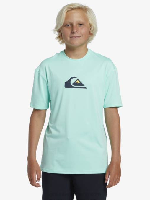 vaso de playa Camiseta surf 8-16 solid stripe manga corta upf 50 D6T4D2137 Niños Quiksilver