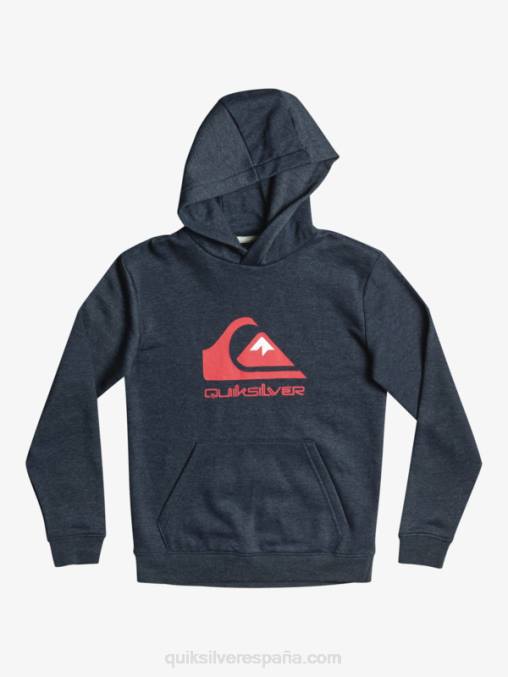 blazer azul marino jaspeado 8-16 top polar con logo grande D6T4D2247 Niños Quiksilver