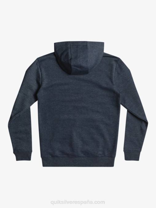 blazer azul marino jaspeado 8-16 top polar con logo grande D6T4D2247 Niños Quiksilver