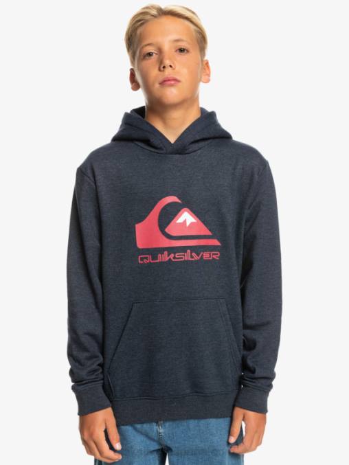 blazer azul marino jaspeado 8-16 top polar con logo grande D6T4D2247 Niños Quiksilver