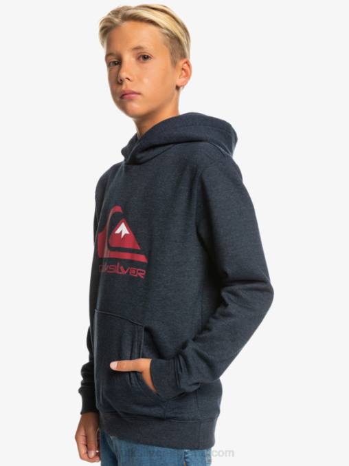 blazer azul marino jaspeado 8-16 top polar con logo grande D6T4D2247 Niños Quiksilver