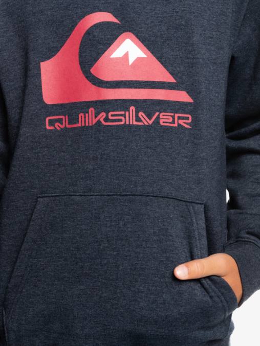 blazer azul marino jaspeado 8-16 top polar con logo grande D6T4D2247 Niños Quiksilver