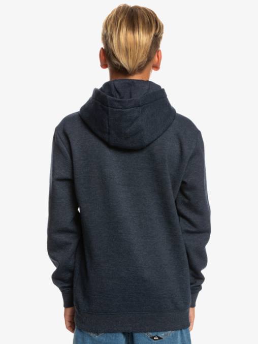 blazer azul marino jaspeado 8-16 top polar con logo grande D6T4D2247 Niños Quiksilver