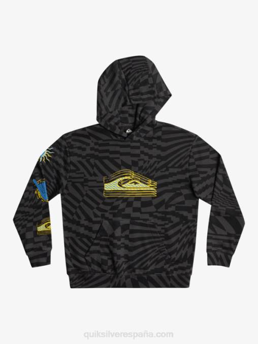 tiempos radicales negros 231 8-16 radical times sudadera con capucha extragrande D6T4D2052 Niños Quiksilver