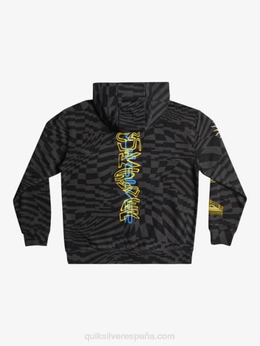tiempos radicales negros 231 8-16 radical times sudadera con capucha extragrande D6T4D2052 Niños Quiksilver