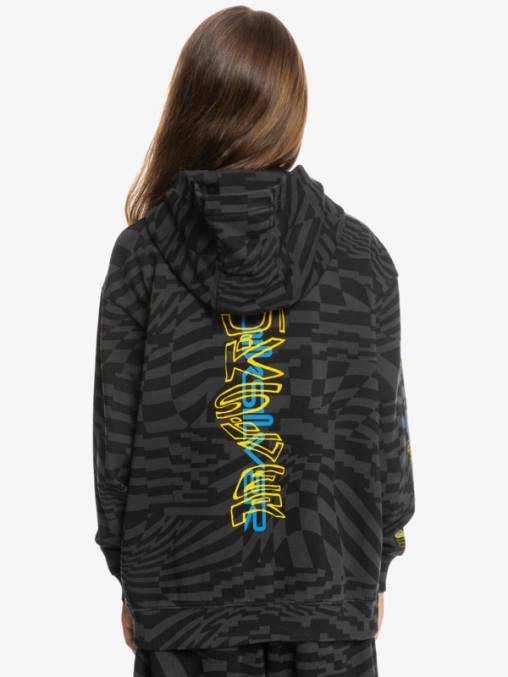 tiempos radicales negros 231 8-16 radical times sudadera con capucha extragrande D6T4D2052 Niños Quiksilver