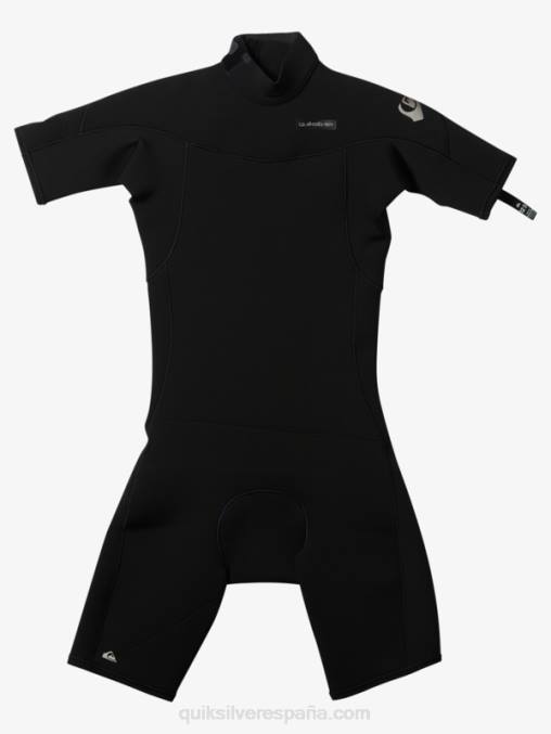negro 8-16 2/2 mm sesiones diarias traje de primavera de manga corta con cremallera trasera D6T4D2040 Niños Quiksilver