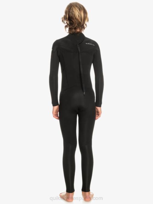 negro 8-16 Traje de neopreno con cremallera en la espalda para sesiones diarias de 3/2 mm D6T4D2224 Niños Quiksilver