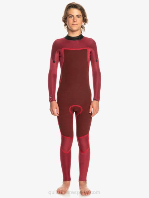 negro 8-16 Traje de neopreno con cremallera en la espalda para sesiones diarias de 3/2 mm D6T4D2224 Niños Quiksilver