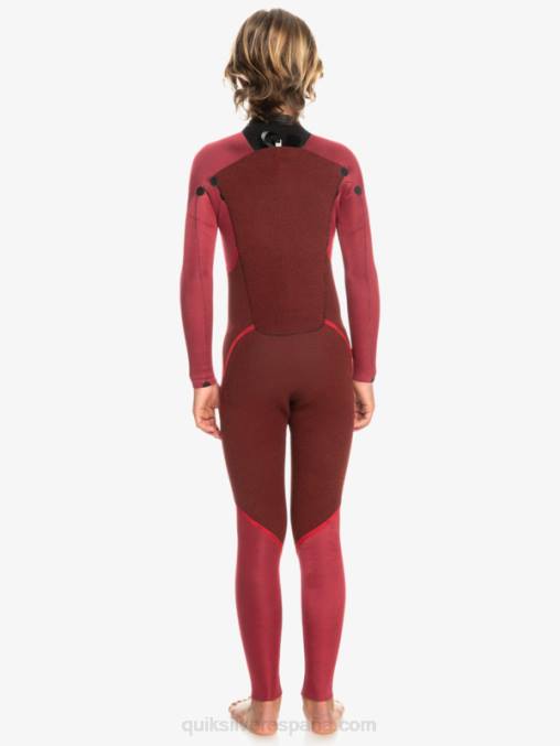 negro 8-16 Traje de neopreno con cremallera en la espalda para sesiones diarias de 3/2 mm D6T4D2224 Niños Quiksilver