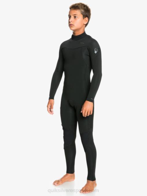 negro 8-16 sesiones de 3/2 mm l/sl fullsuit D6T4D2194 Niños Quiksilver