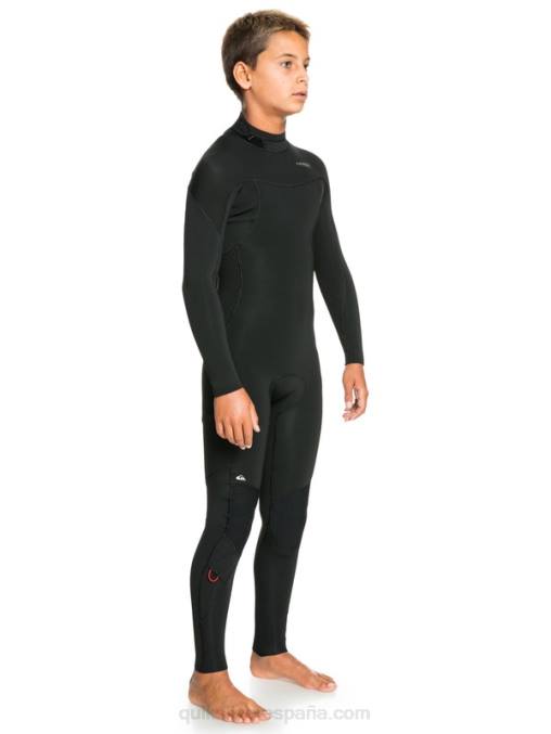 negro 8-16 sesiones de 3/2 mm l/sl fullsuit D6T4D2194 Niños Quiksilver