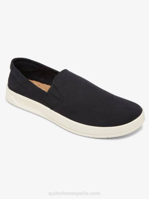 blanco negro zapatos sin cordones Harbor Wharf D6T4D1290 hombres Quiksilver