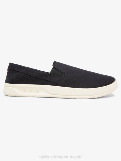 blanco negro zapatos sin cordones Harbor Wharf D6T4D1290 hombres Quiksilver