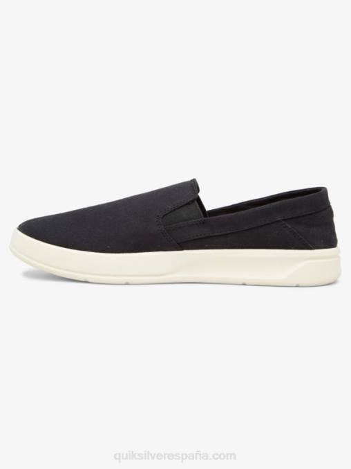 blanco negro zapatos sin cordones Harbor Wharf D6T4D1290 hombres Quiksilver