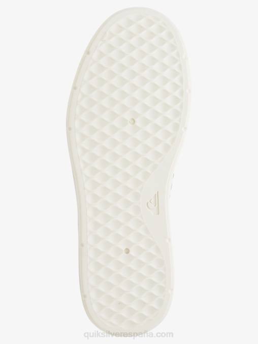 gris blanco zapatos sin cordones Harbor Wharf D6T4D1291 hombres Quiksilver