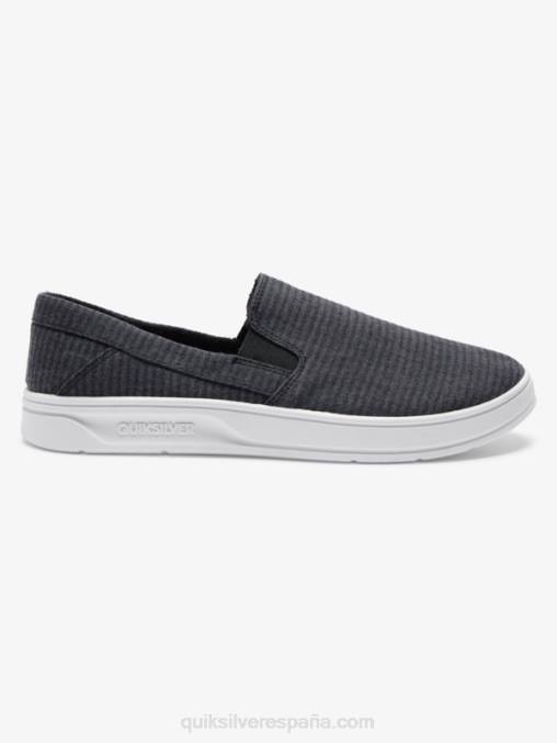 negro zapatos sin cordones Harbor Wharf D6T4D1288 hombres Quiksilver
