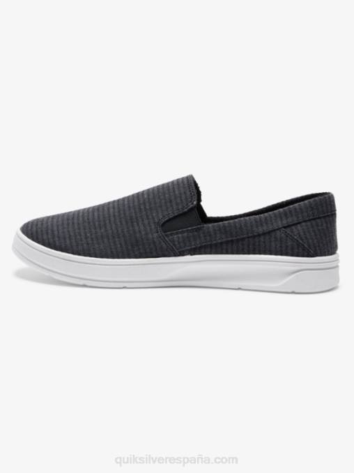 negro zapatos sin cordones Harbor Wharf D6T4D1288 hombres Quiksilver