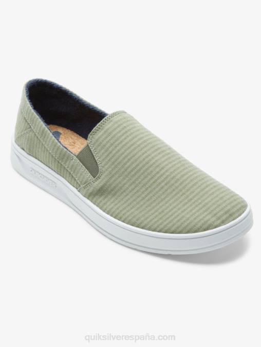 verde 1 zapatos sin cordones Harbor Wharf D6T4D1289 hombres Quiksilver
