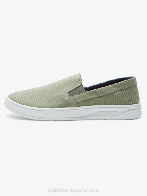 verde 1 zapatos sin cordones Harbor Wharf D6T4D1289 hombres Quiksilver