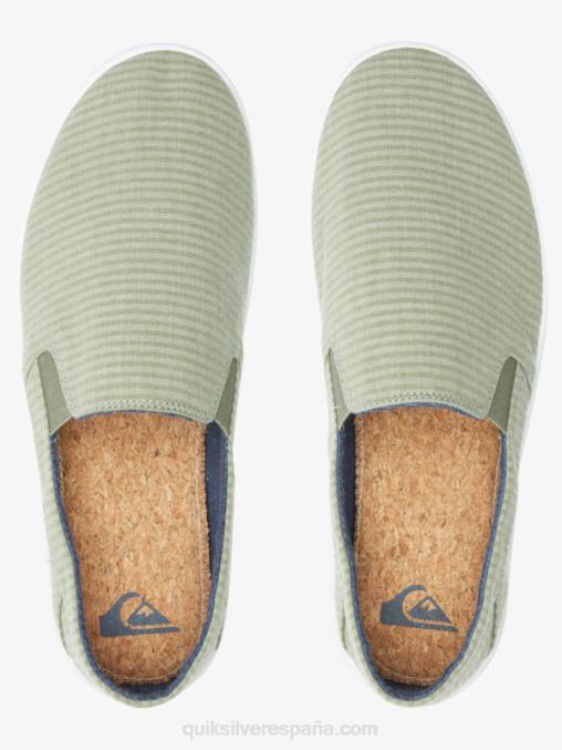 verde 1 zapatos sin cordones Harbor Wharf D6T4D1289 hombres Quiksilver