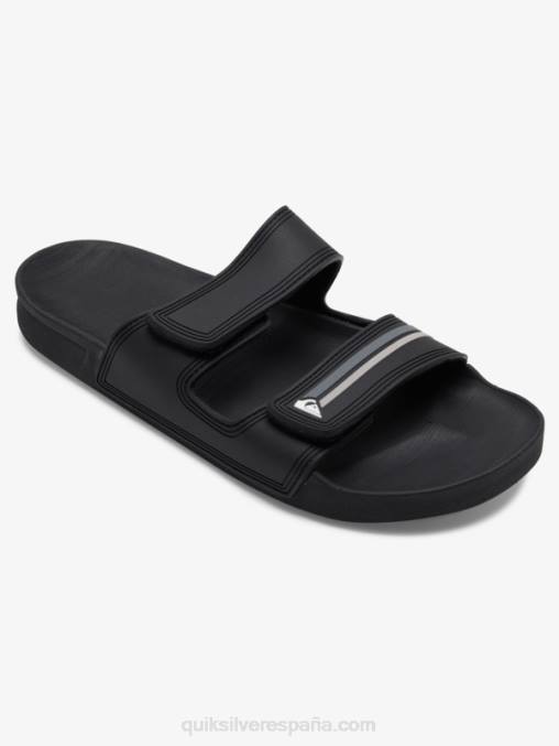 Gris oscuro sandalias Rivi con doble ajuste D6T4D1076 hombres Quiksilver