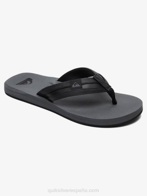 Gris oscuro sandalias carver squish D6T4D936 hombres Quiksilver